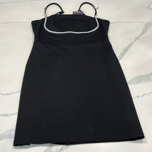 NWT Black rhinestone mini dress